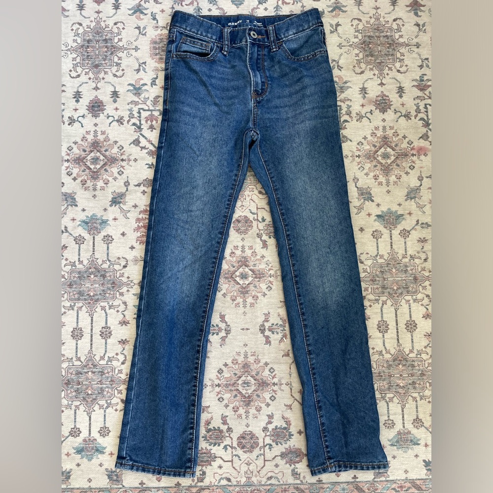 Old Navy boys denim jeans size 14 slim skinny fit